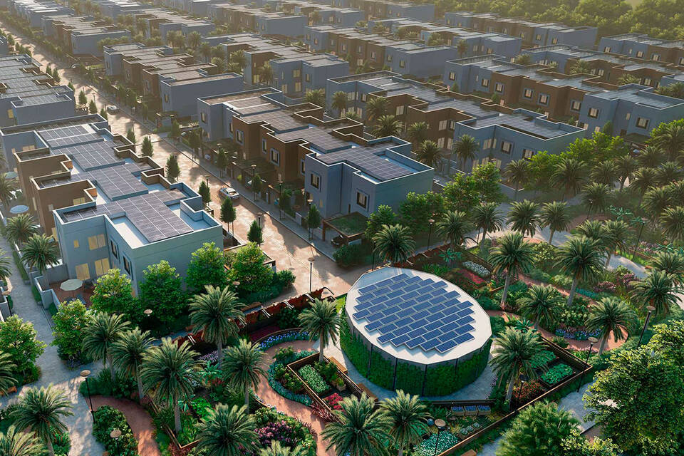 [Translate to ru:] Eco-community with vertical farms